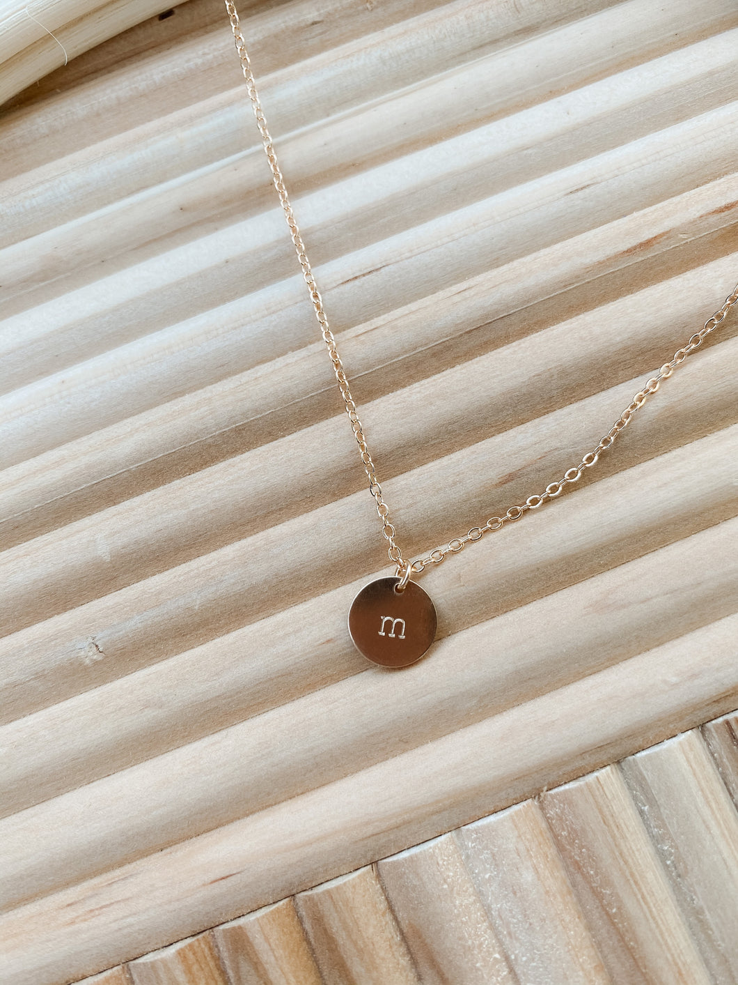 INITIAL COIN NECKLACE